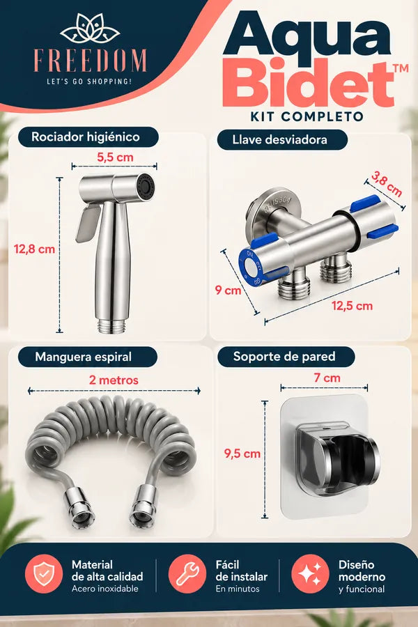 Aqua Bidet™ Rociador Higiénico Multifuncional