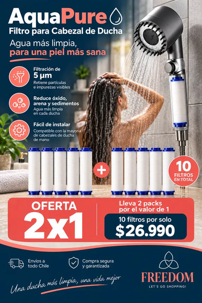 Aqua Pure FILTRO ANTI CLORO PARA DUCHA.