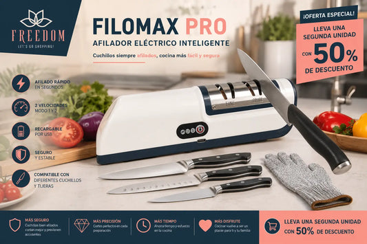 Filo Max Pro -Afilador De Cuchillos Recargable