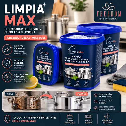 Limpia MAX - Pack 3 Cremas Limpiadoras para Ollas