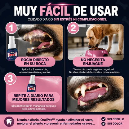 Oral Pet- Spray Bucal Limpiador Mascotas
