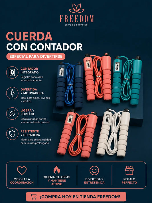 ⭐ Cuerda Para Saltar Con Contador