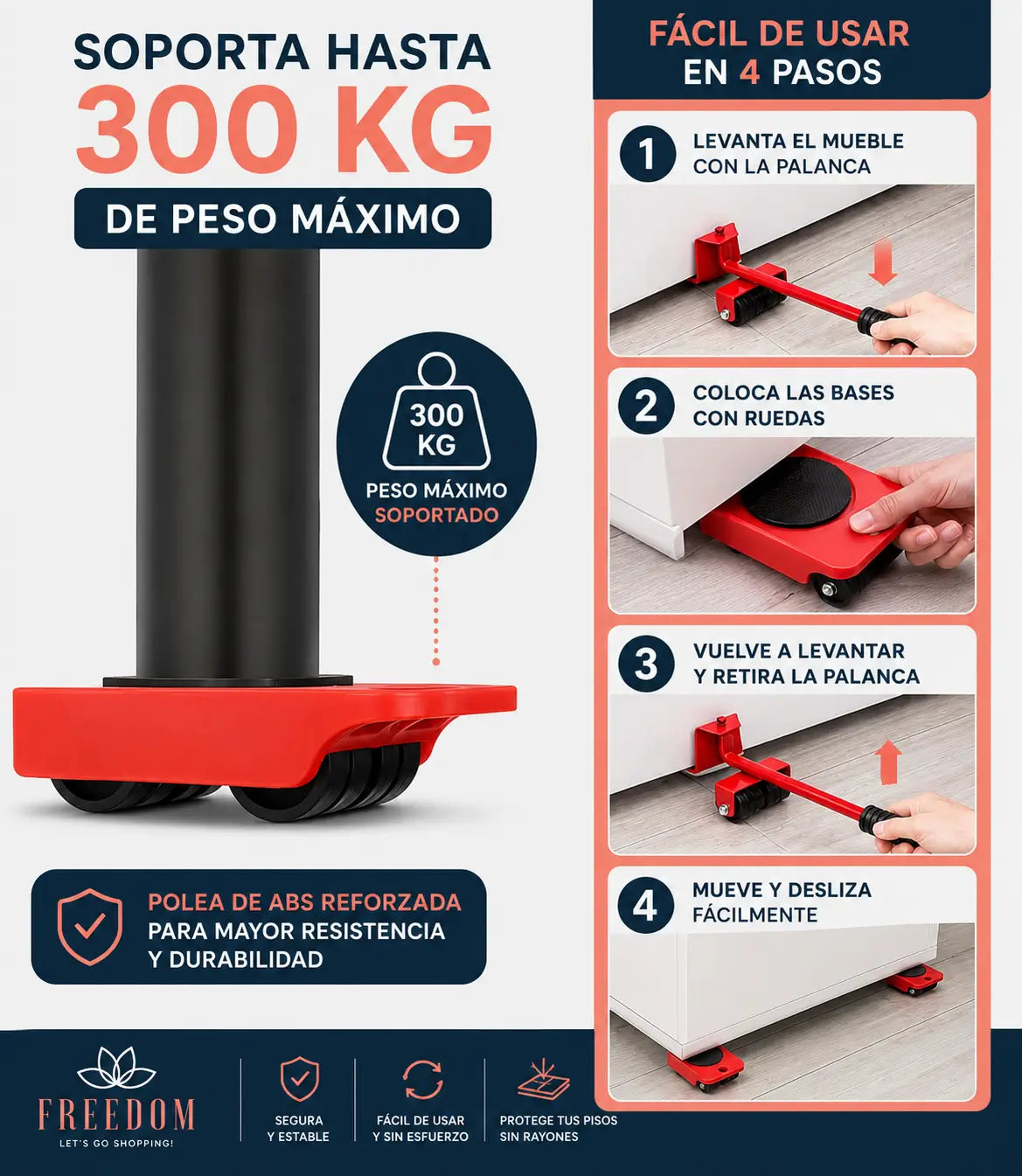 MoveEasy Pro™ KIT LEVANTA MUEBLE