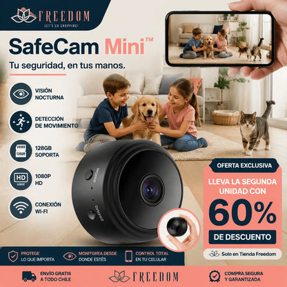 SafeCam Mini™- Minicámara Espía De Seguridad.