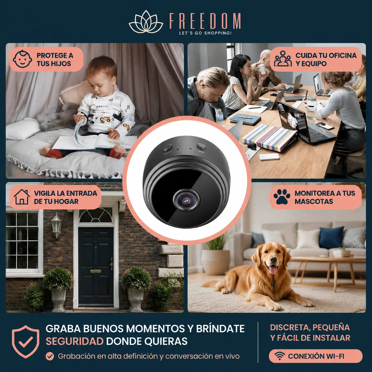 SafeCam Mini™- Minicámara Espía De Seguridad.