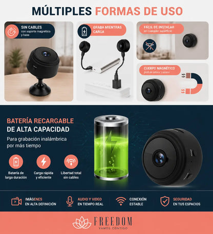 SafeCam Mini™- Minicámara Espía De Seguridad.
