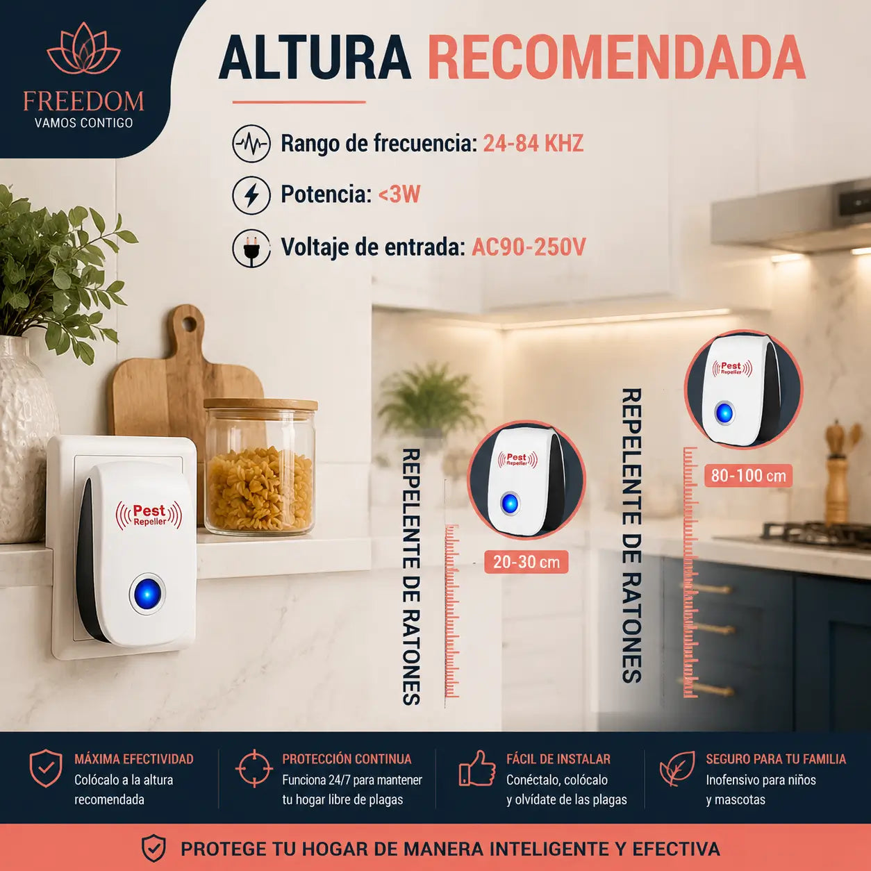 HomeShield Pro™-Pack 2 Repelentes Ultrasonicos Plagas