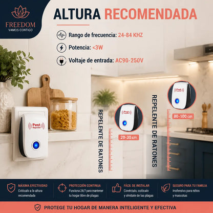 HomeShield Pro™-Pack 2 Repelentes Ultrasonicos Plagas