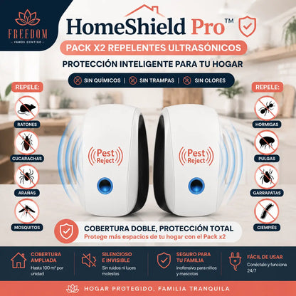 HomeShield Pro™-Pack 2 Repelentes Ultrasonicos Plagas