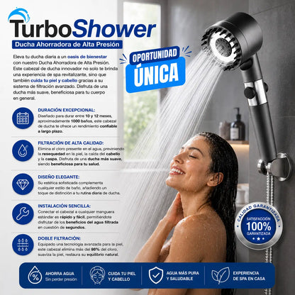 Turbo Shower -Ducha Ahorradora de Alta Presión