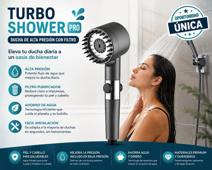 TURBO SHOWER  PRO - CABEZAL DUCHA ALTA PRESION REGADERA