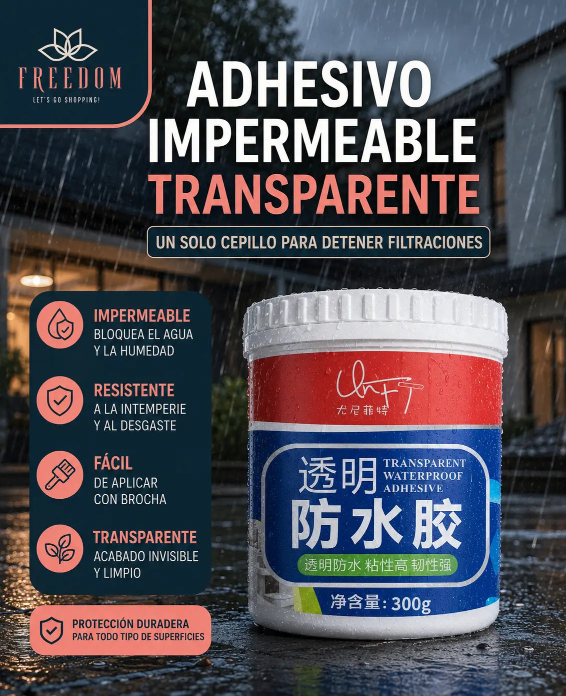 Sellador Impermeable + brocha 300g