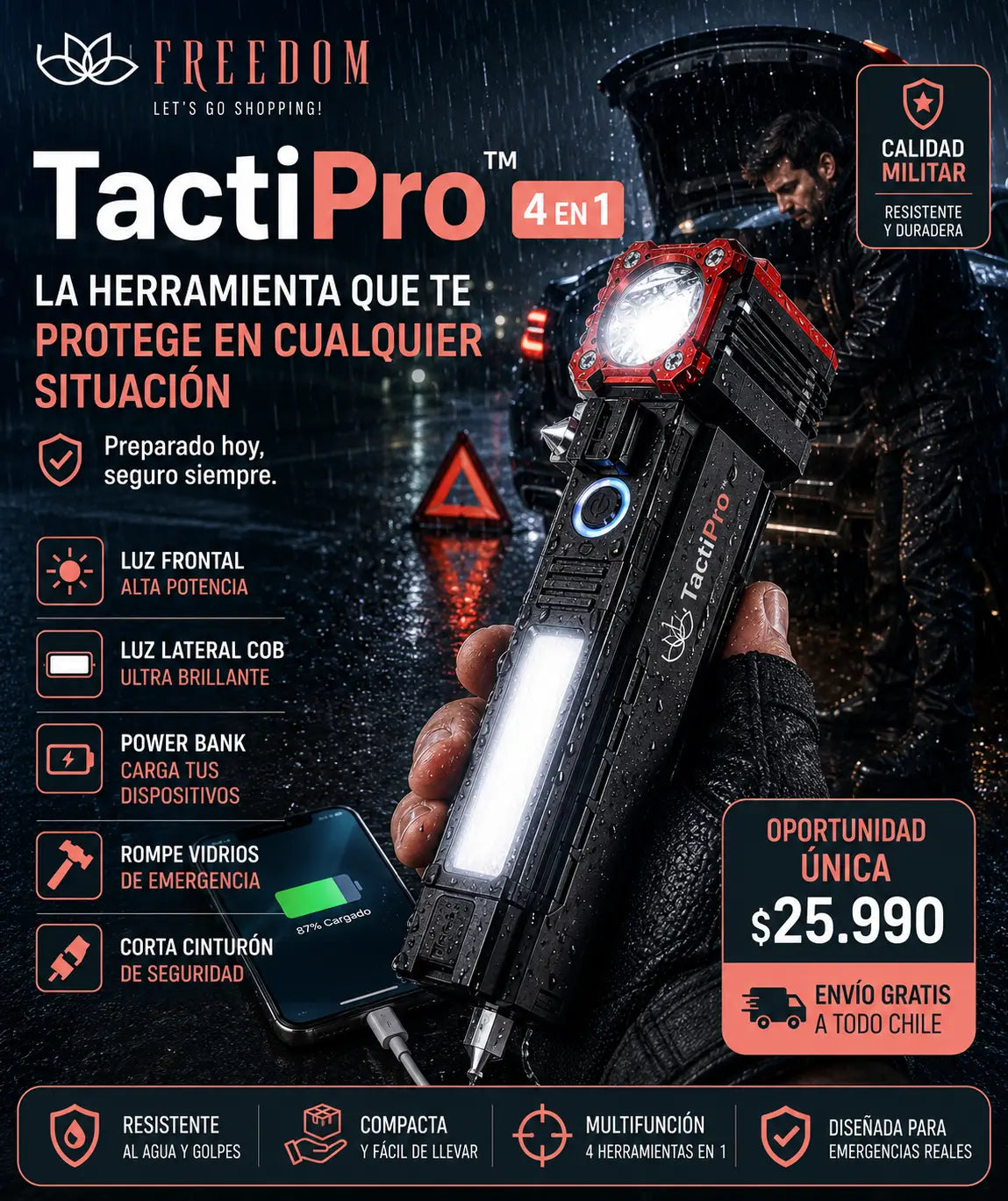 TactiPro linterna LED