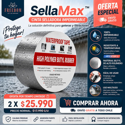 SellaMax™ - CINTA ANTI-GOTERAS 5CM X 5M X2