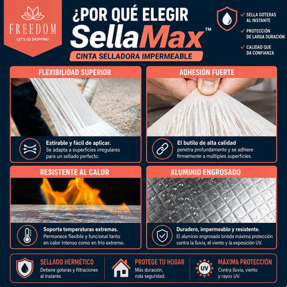 SellaMax™ - CINTA ANTI-GOTERAS 5CM X 5M X2