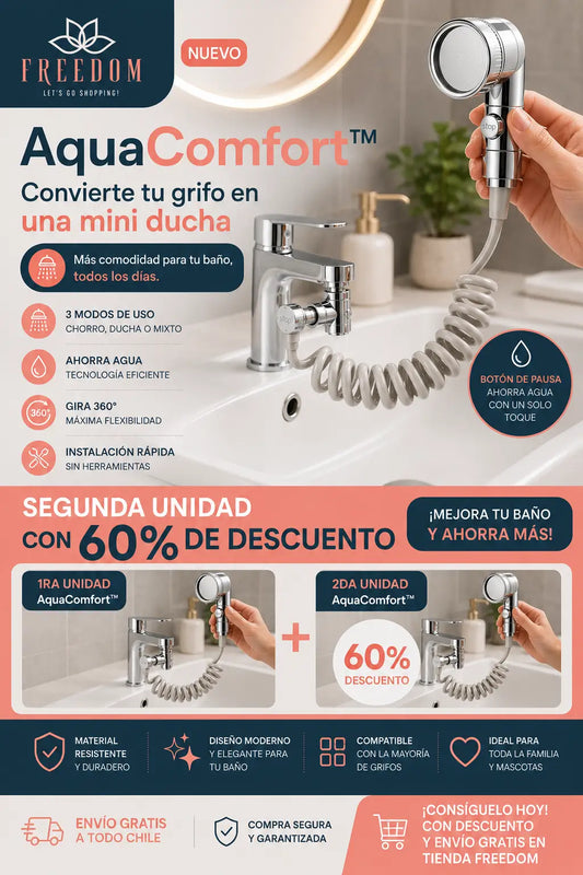 AquaComfort™- Extensor modelo ducha para grifos.