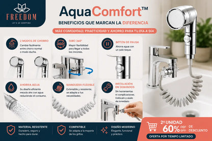 AquaComfort™- Extensor modelo ducha para grifos.