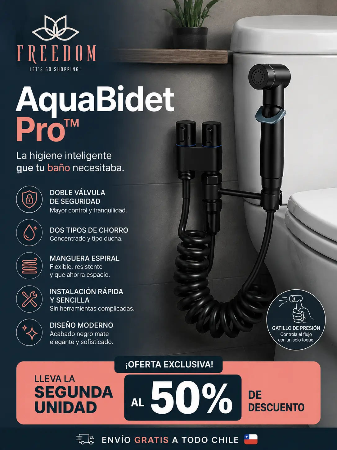 AquaBidet Pro paso 1