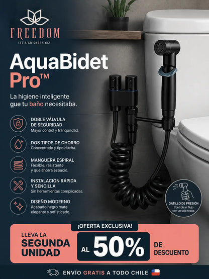 AquaBidet Pro™- Ducha WC Negra