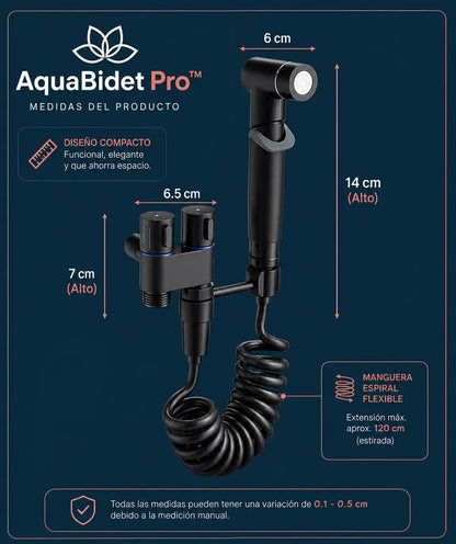 AquaBidet Pro™- Ducha WC Negra