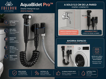 AquaBidet Pro™- Ducha WC Negra