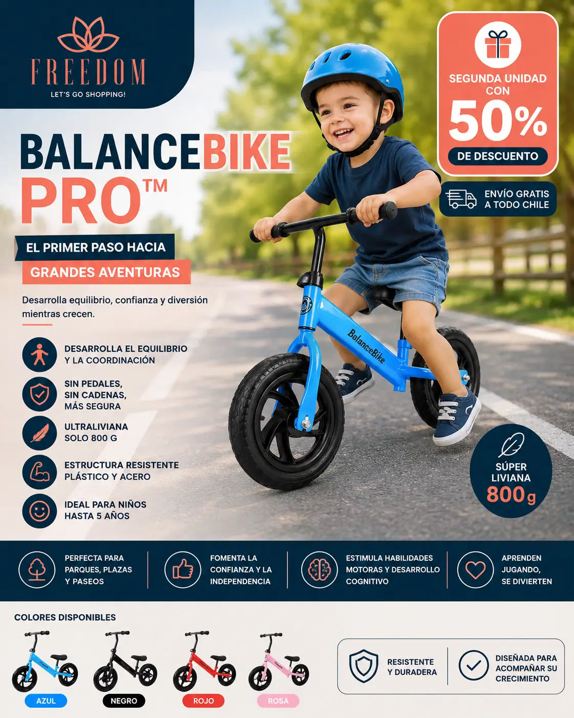 BalanceBike Pro™- Bicicleta De Equilibrio Y Aprendizaje
