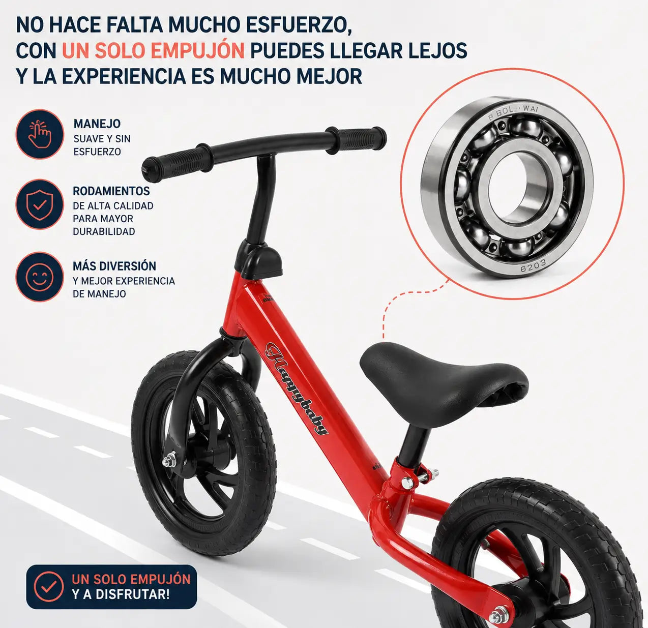 BalanceBike Pro™- Bicicleta De Equilibrio Y Aprendizaje