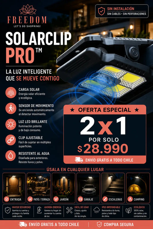 SolarClip Pro-Lámpara Solar con clip sensor YX-525