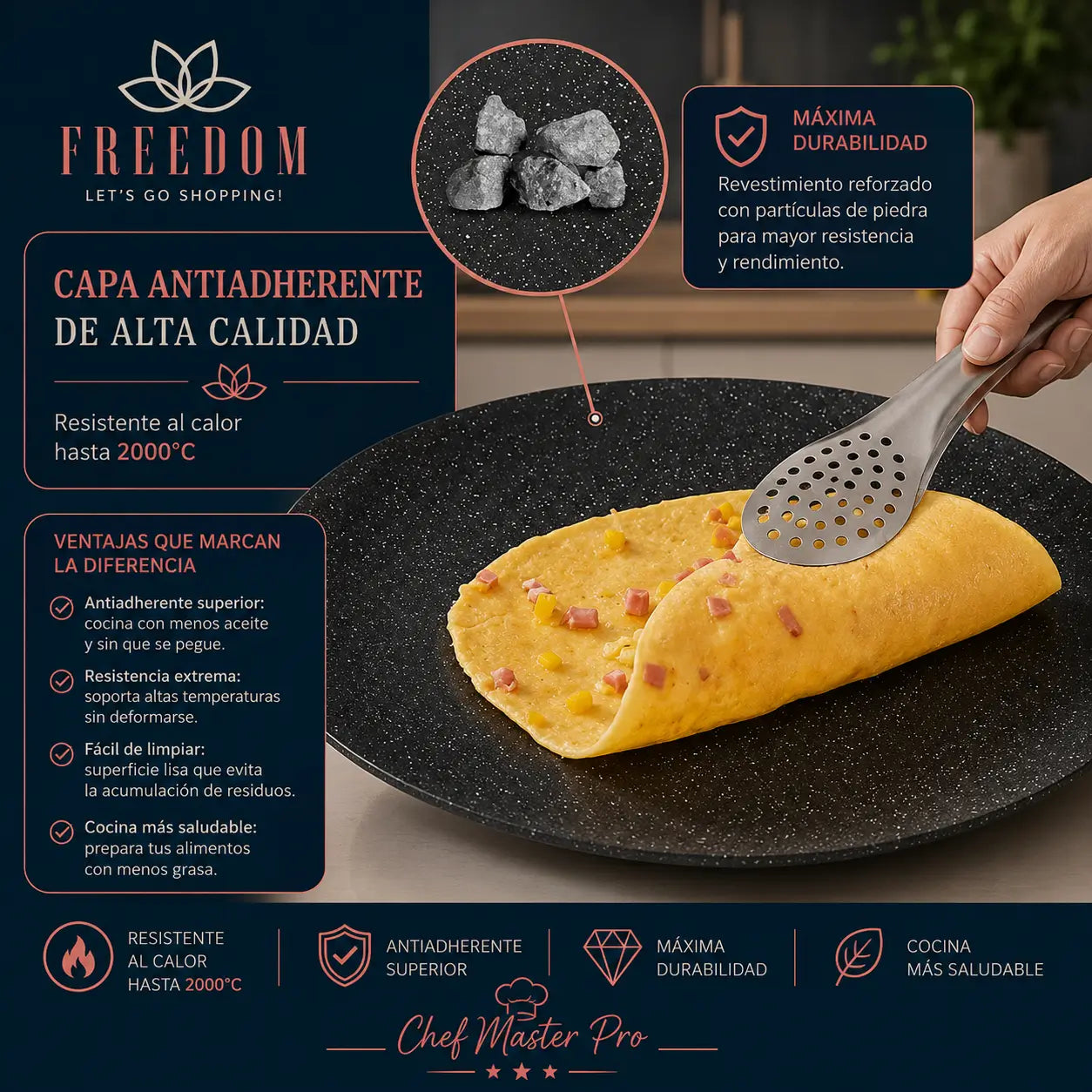 Chef Master Pro - Plancha Coreana asado de disco