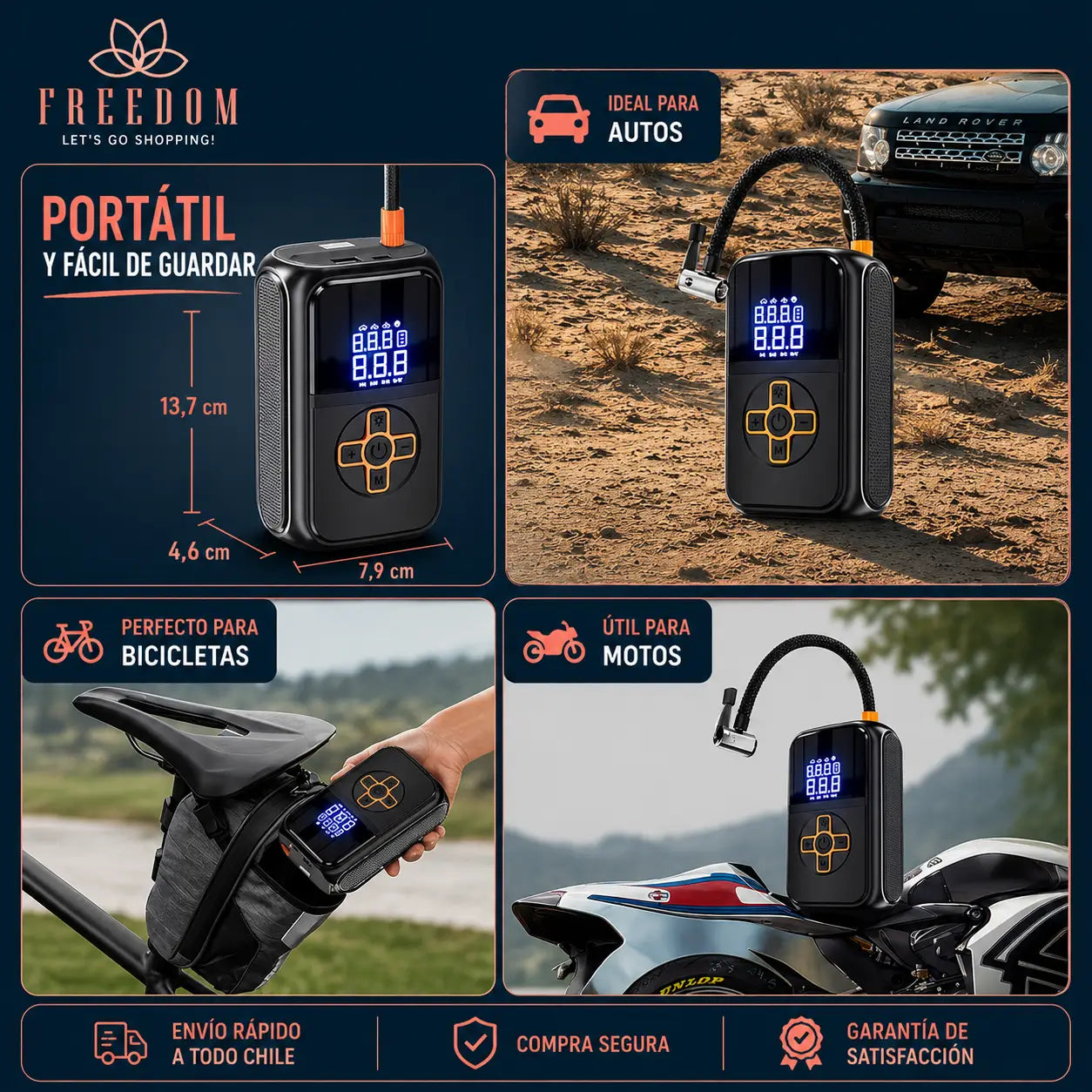 Power Air Pro-Compresor de Aire Portátil