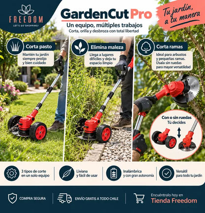 GardenCutPro - Cortadora de Césped Inalámbrica.