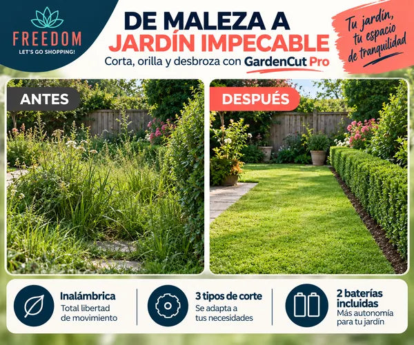 GardenCutPro - Cortadora de Césped Inalámbrica.
