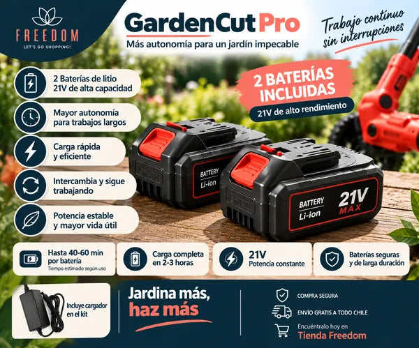 GardenCutPro - Cortadora de Césped Inalámbrica.