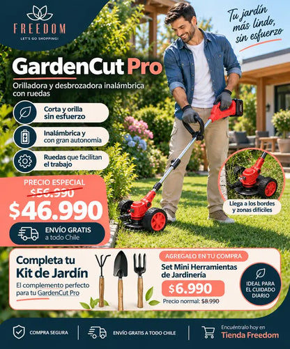 GardenCutPro - Cortadora de Césped Inalámbrica.