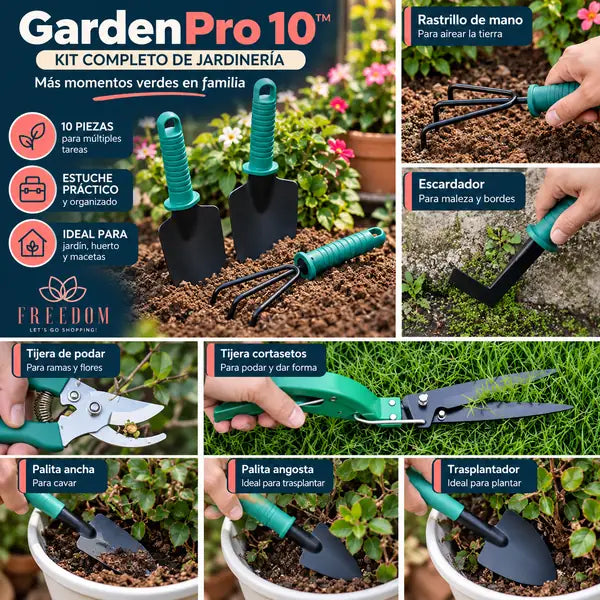 GardenPro 10™ | Kit Completo de Jardinería 10 en 1
