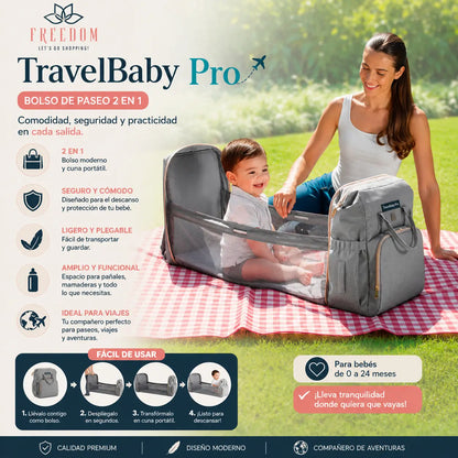 TravelBaby Pro-Mochila de paseo 2 en 1