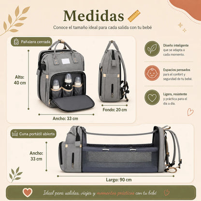 TravelBaby Pro-Mochila de paseo 2 en 1