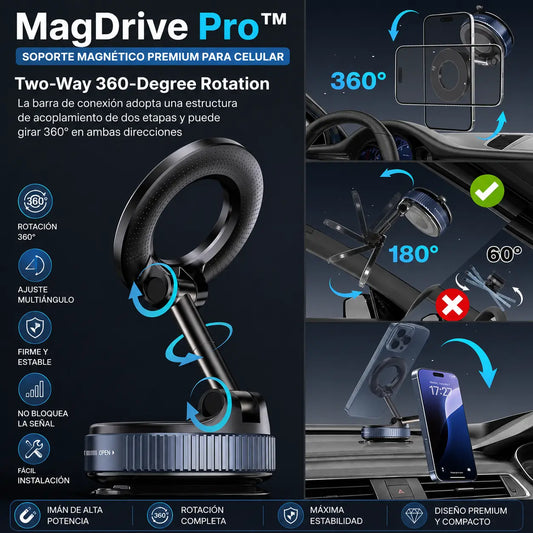 MagDrive Pro™- Soporte Magnético Premium Para Celular.