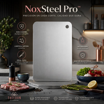 NoxSteel Pro™ -Tabla de cortar Acero Inoxidable 20x30cm