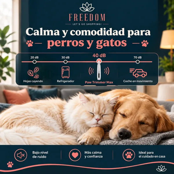 PeluPet™- Recortador de Precisión para Mascotas, con Luz LED, Bajo Ruido. Segunda Unidad 50% de descuento.