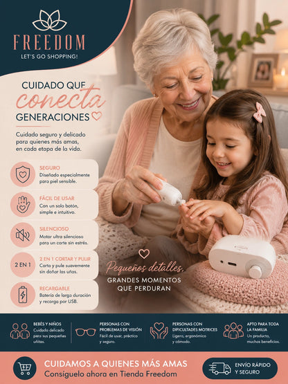 TrimPro™- Corta Uñas Eléctrico Inalámbrico