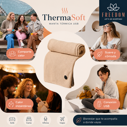 Therma Soft - Manta Térmica Eléctrica USB