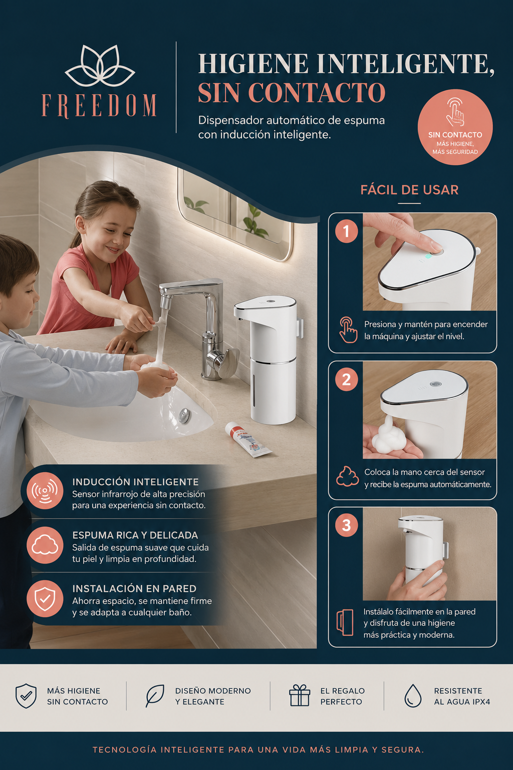 CleanSense Pro™- Dispensador Automático.