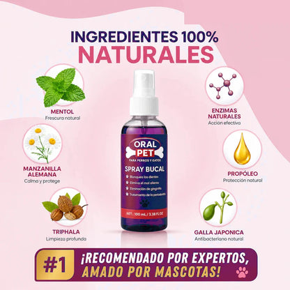 Oral Pet- Spray Bucal Limpiador Mascotas